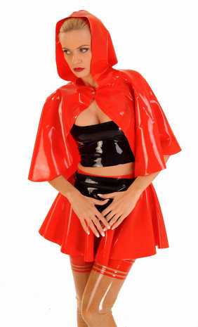Latex roodkapje outfit